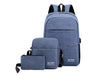 Set Mochila para Notebook con Morral y Neceser con USB